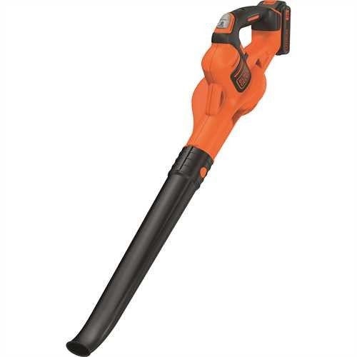 Black+Decker Black And Decker - Souffleur Axial Sans Fil 18 V 2.0 Ah 209 Km/H 2 Vitesses - Gwc1820pc-Qw