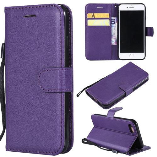 Etui en PU violet pour votre Apple iPhone 8/7