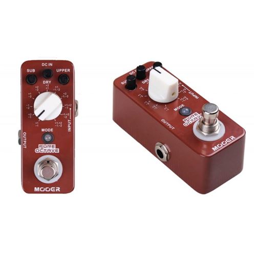 Mooer Pure Octave - Pédale octaver polyphonique 11 modes pour guitare et basse