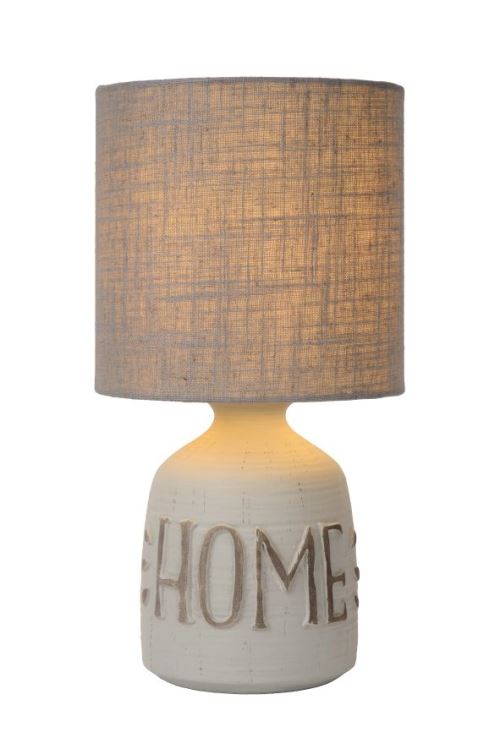 Lucide COSBY - Lampe De Table - Ø 16,5 cm - Gris