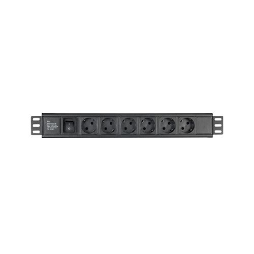 DAP multiprise rack 19 pouces avec prises Schuko
