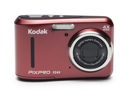 KODAK Pixpro - FZ43 - Appareil Photo Numerique Compact 16.44 Megapixels - Rouge