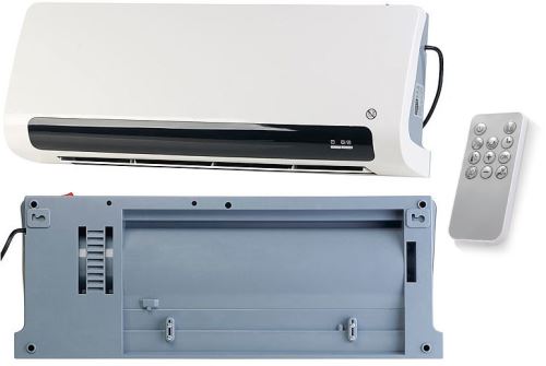 Radiateur soufflant céramique mural 2200 W avec thermostat numérique LV-800.W
