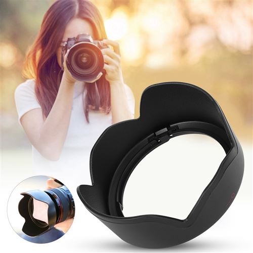 Pare-Soleil EW-63C Pour Objectif Canon EF-S 18-55mm - En ABS Réversible, Protection Contre La Lumière Parasite