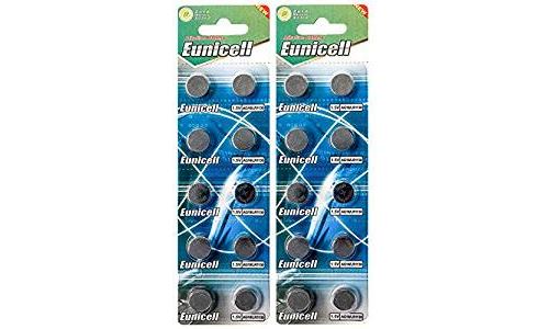 Lot de 20 Piles Bouton 1,5V AG10 LR54 SR54 SR1130 189 389 EUNICELL