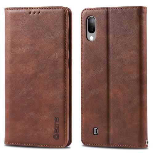 Etui en PU style rétro café pour votre Samsung Galaxy A10