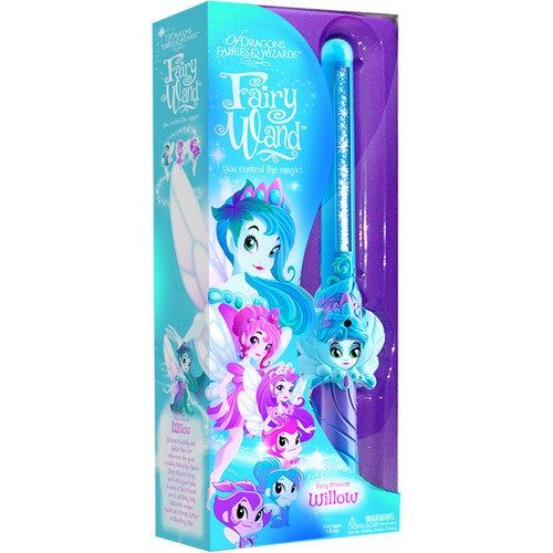 Of Dragons Fairies and Wizards Fairy Willow Hand Held Wand Blue