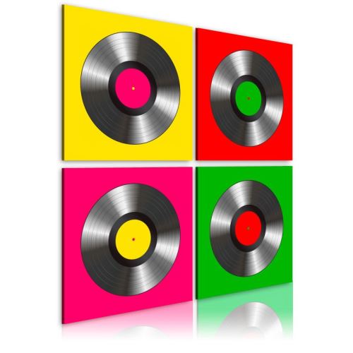 Tableau - Vinyles: Pop art .Taille : 40x40