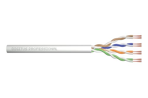 DIGITUS Roh-Patchkabel Kat. 5e, U/UTP, 305 m, grau