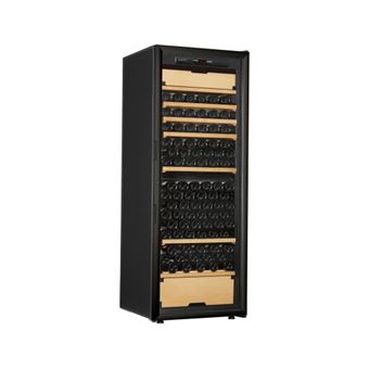 Cave Multi-fonctions (3-températures), Oxygen ArteVino, porte vitrée noire et coffre noir