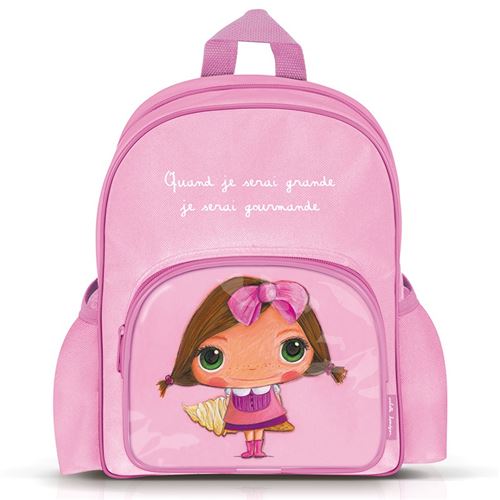 Grand sac à dos + poches – Quand je serai grande je serai Gourmande