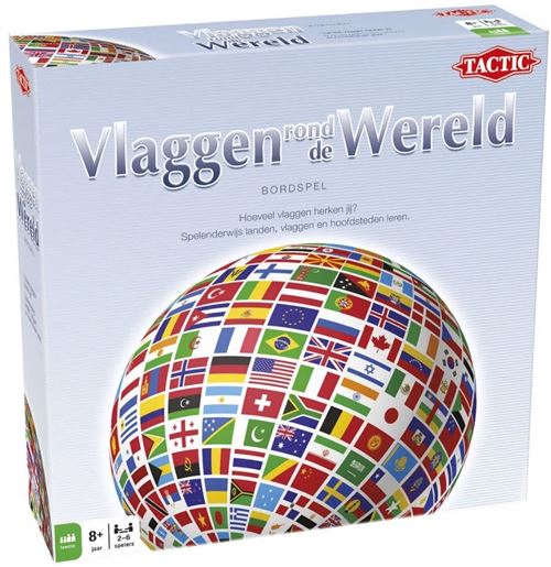 Tactic jeu de société Drapeaux autour du monde