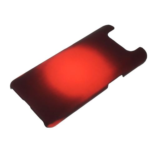 Coque en TPU changement de couleur fluorescent par induction thermique noir/rouge pour votre Samsung Galaxy A80