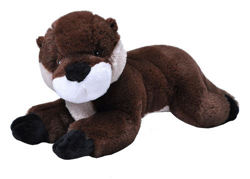 Wild Republic peluche loutre junior 30 cm en peluche marron