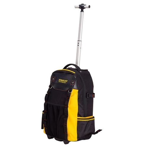 Stanley Noir / Jaune Sac A Dos Porte-Outils A Roulettes Fatmax - 1-79-215