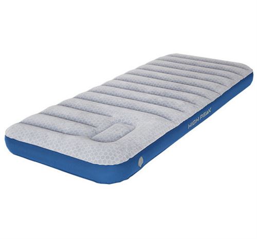 High Peak matelas pneumatique Cross-Beam 1-personne 195 x 75 cm PVC gris