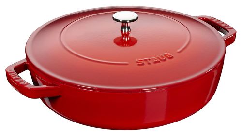 Staub 40511-475-0 Chistera Sauteuse en Fonte Cerise 24 cm