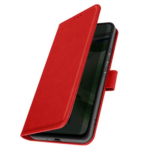 Housse pour Galaxy Note 10 Plus Porte-cartes Fonction Support rouge