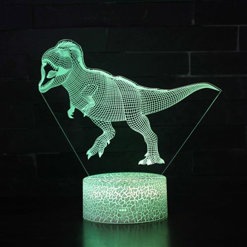 Stack Lampe 3D Tactile Veilleuses Enfant 7 Couleurs Avec Telecommande - Dinosaure #55