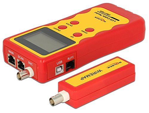Delock Rouge 86108 Testeur De Câble Réseau - Testeurs De Câble Réseau (9 V, 80 Mm, 32 Mm, 185 Mm, 1 Pièce(S)) - Image 1