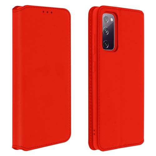 Housse pour Samsung Galaxy S20 FE Folio Portefeuille Fonction Support Rouge
