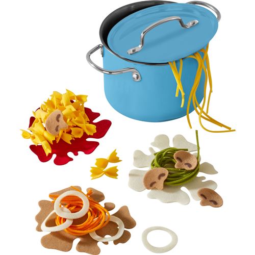 Haba vaisselle Set de cuisine Temps pour les pâtes junior 12,5 cm bleu