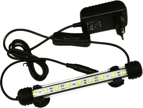 LED Aquarium Light, Amphibious Led Fish Tank Lighting Lumière de plongée,Economie D'energie Lampe High Quality 9 Leds, No noise (Blanc 18cm)
