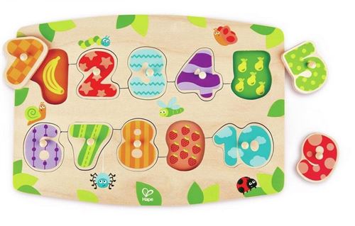 Hape casse-tête en forme de bois Numéros junior blanc 11-pièces