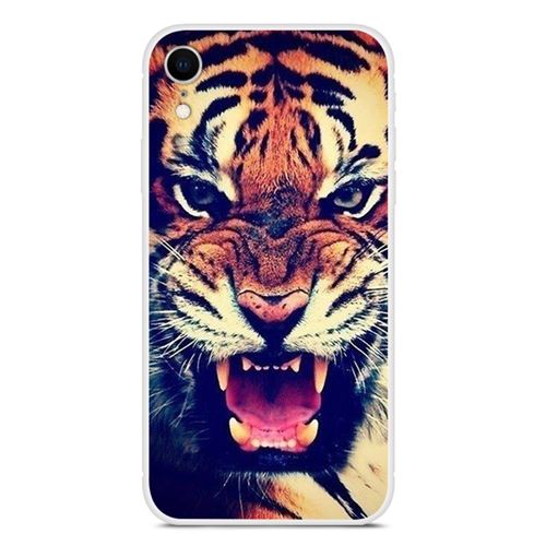 Coque en TPU Impression de patrons doux tigre pour votre Apple iPhone XR 6.1 inch