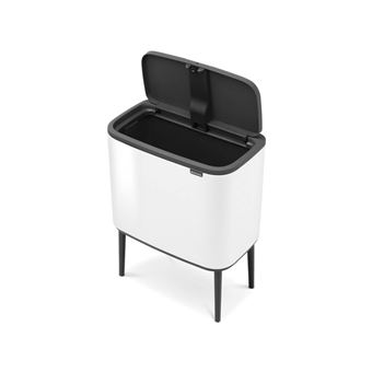 Touch Bin sur pieds 36 l blanc Code R - Brabantia - Blanc - Plastique