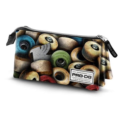 PRODG Prodg Triple Pencil Case Wheels Trousses, 23 cm, Multicolore (Multicolored)