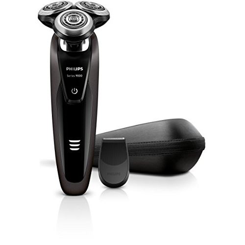 Philips s9031 13 rasoir électrique series 9000 + tondeuse de précision + housse de transport s9031-13