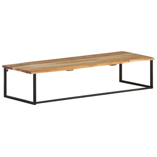 Patère à Bord Naturel 100X35X22 Cm Bois d'Acacia Massif - Brun