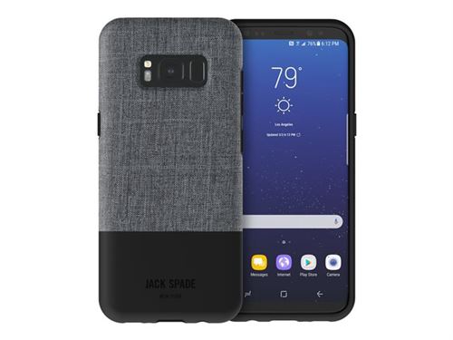 JACK SPADE - Achterzijde behuizing voor mobiele telefoon - zwart, tech-Oxford-grijs - voor Samsung Galaxy S8