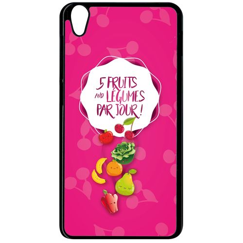 Coque Lenovo S850 5 Fruits Et Legumes Fond Rose