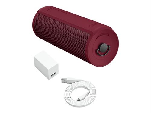 Ultimate Ears Blast Enceinte Portable Wi-Fi / Bluetooth Avec Système De Commande Vocale En Mode Mains-Libres Amazon Alexa (Étanche) - Rouge