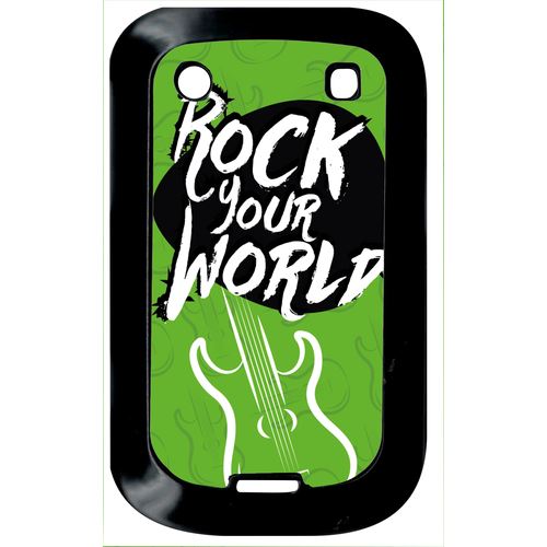 Coque Blackberry Bold 9900 Rock Your World Fond Vert