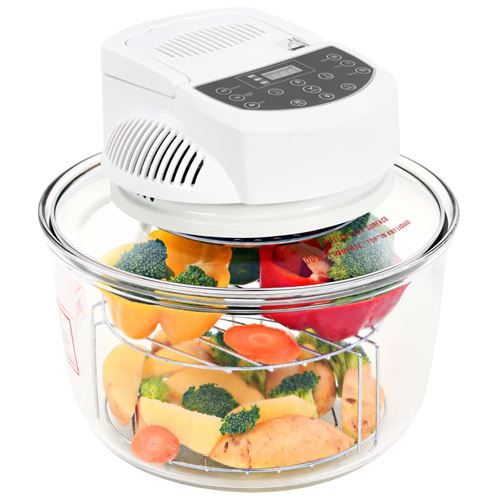 VidaXL Four à convection halogène avec minuterie numérique 1400 W 17 L