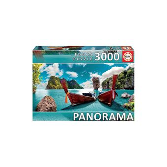 Puzzle Adulte Panorama 3000 Pieces Paysage : La Belle Pagode Et La Vue Sur  Le Mont Fuji - Educa Collection Japon