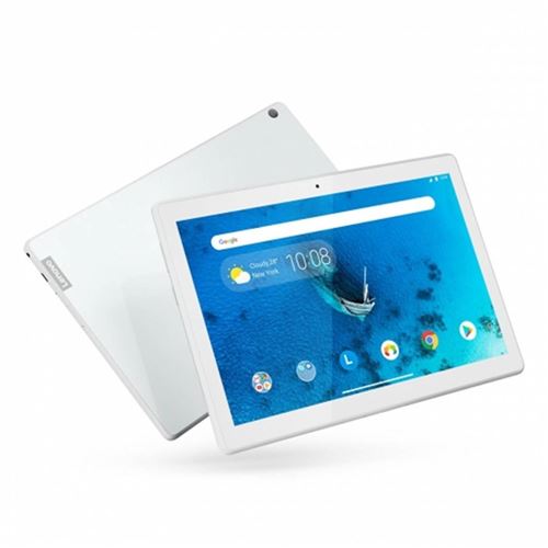 Lenovo Tab M10 Tablette, écran 10,1 HD, processeur Qualcomm Snapdragon 429, 32 Go extensible jusqu'à 128 Go, RAM 2 Go, Wi-Fi, Android Oreo, Polar White