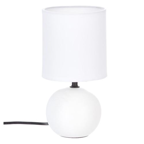 Atmosphera - Lampe à Poser - Céramique - 25cm - Blanc - Image 3