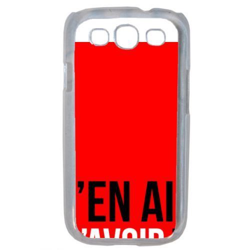 Coque j en ai marre d avoir toujours raison 7 compatible samsung s3 mini transparent