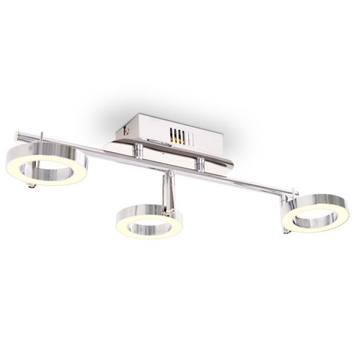vidaXL Plafonnier / Lampe murale LED avec 3 lampes Blanc chaud