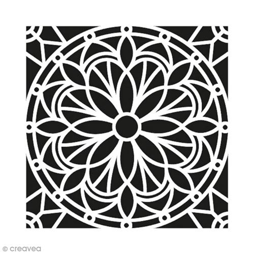 Pochoir 30 cm - Mandala - Artémio