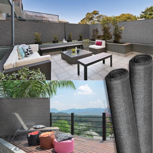 Brise vue haute densité gris 1,8 x 10 m 300 gr/m² qualité pro - Accessoires  mobilier de jardin - Achat & prix