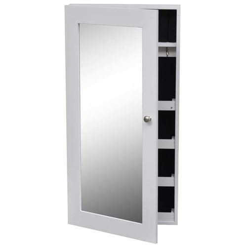 Armoire à bijoux murale avec miroir