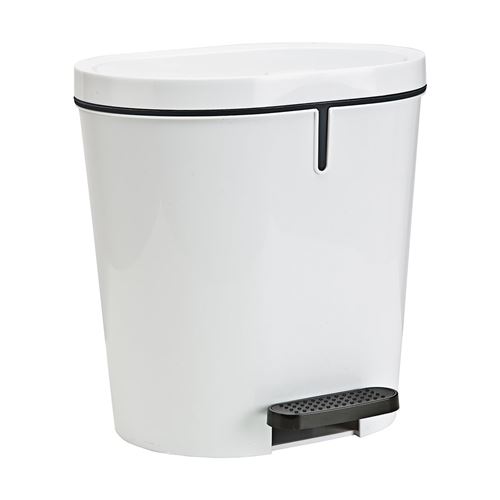 Sunware - Zamora Poubelle à pédale 8L Zamora Blanc
