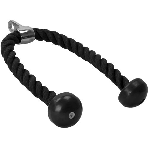 Corde de traction nylon, noire de 68cm