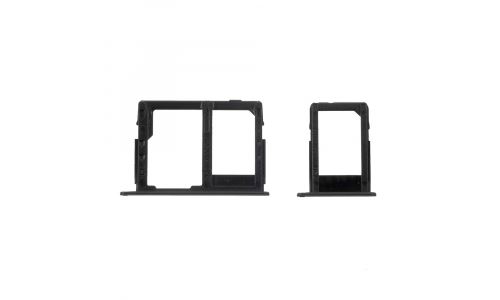 Tiroir Sim et Tiroir Micro-SD pour Galaxy J3-2017 NOIR