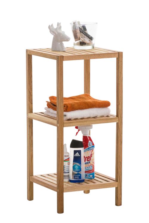 Étagère de 3 niveaux Skandia - Taille M - Couleur Noyer